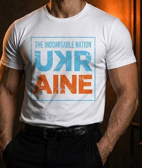 Чоловіча футболка Lans "Україна", розмір M, white