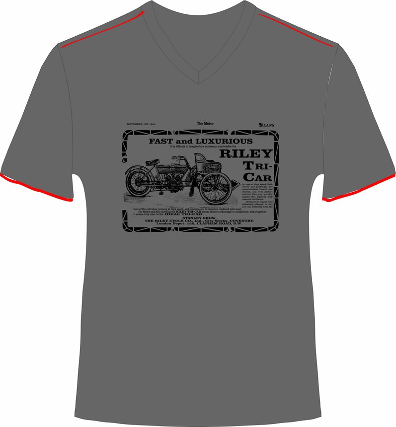 Чоловіча футболка Lans Трицикл, розмір M, grey