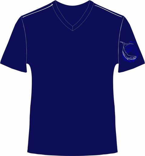 Чоловіча футболка Lans Кит, розмір M, blue