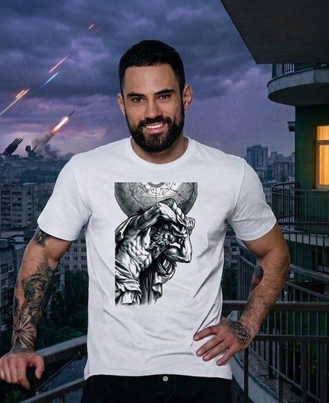 Чоловіча футболка Lans "Атлант", розмір M, white
