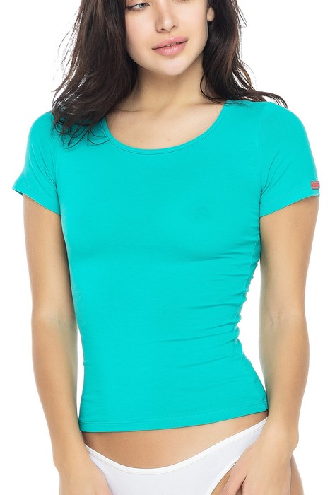 Женская футболка Lans с эластаном, размер S - XL, ментол